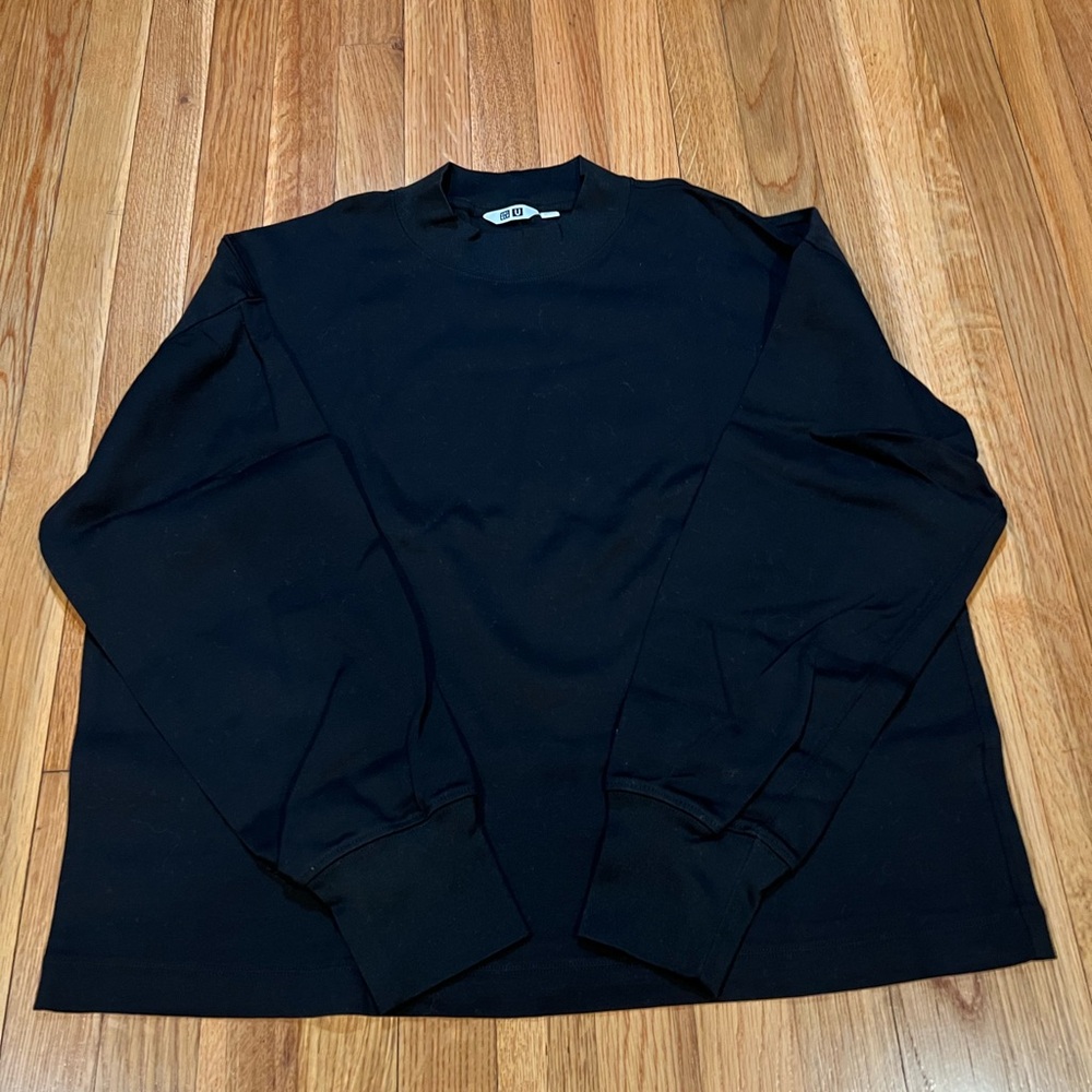 Black Long-Sleeve Shirt - UNIQLO